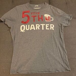 Abercrombie & Fitch 5th Quarter Football Short Sleeve T-Shirt Mens XXL Muscle